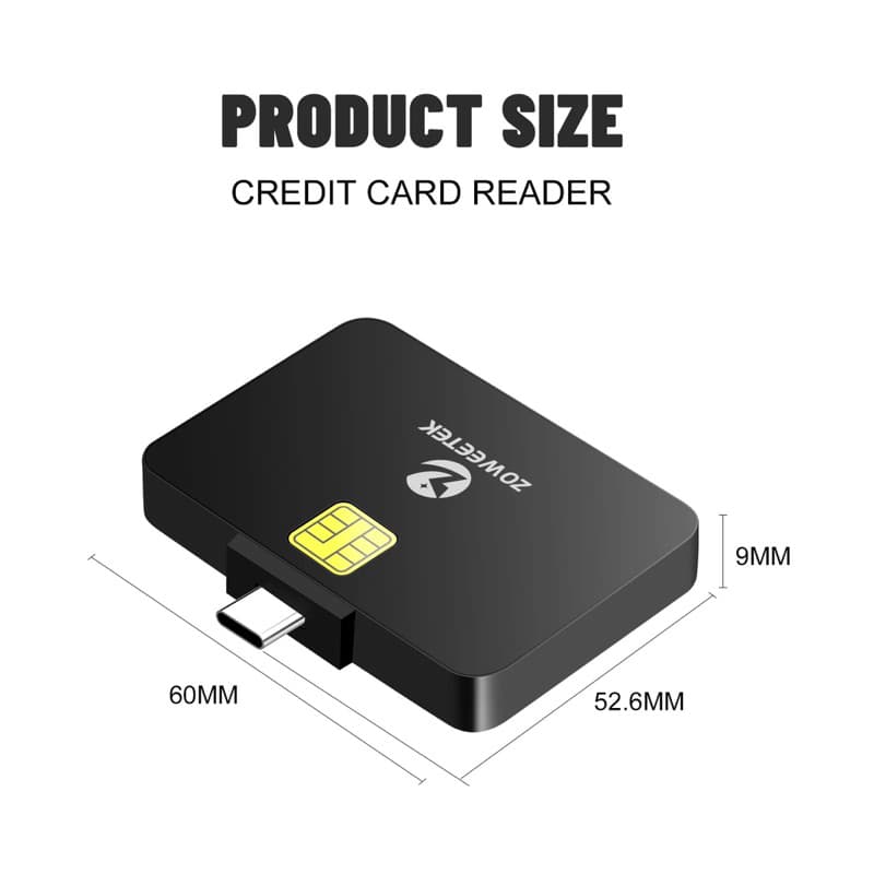 เครื่องอ่านบัตรประชาชนสำหรับมือถือ แอนดรอยด์ Type C Smart Card Reader For Android รูปที่ 7