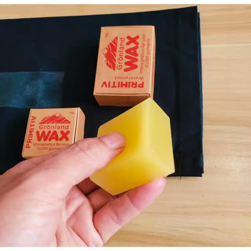 Waterproof WAX แว๊ก กันน้ำ สำหรับผ้าแคนวาส ไนลอน หนัง ใช้กับ เสื้อผ้า กระเป๋า Waxed Fabric รูปที่ 2