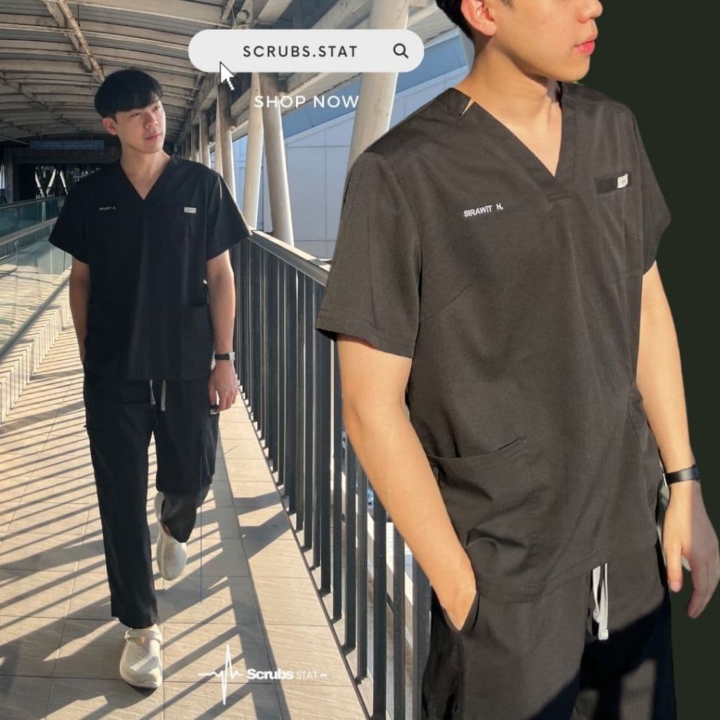 ชุดสครับขาตรง Scrubs STAT รุ่น Favourite Flavour Collection สี Midnight Sky รูปที่ 6