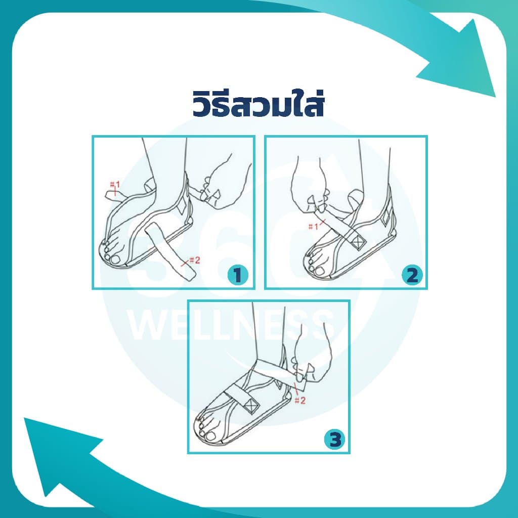 ** ** รองเท้ารองเฝือก เฝือกรองเท้า หลายไซซ์ ทนทาน สามารถใส่ได้ ซ้ายและขวา รูปที่ 4