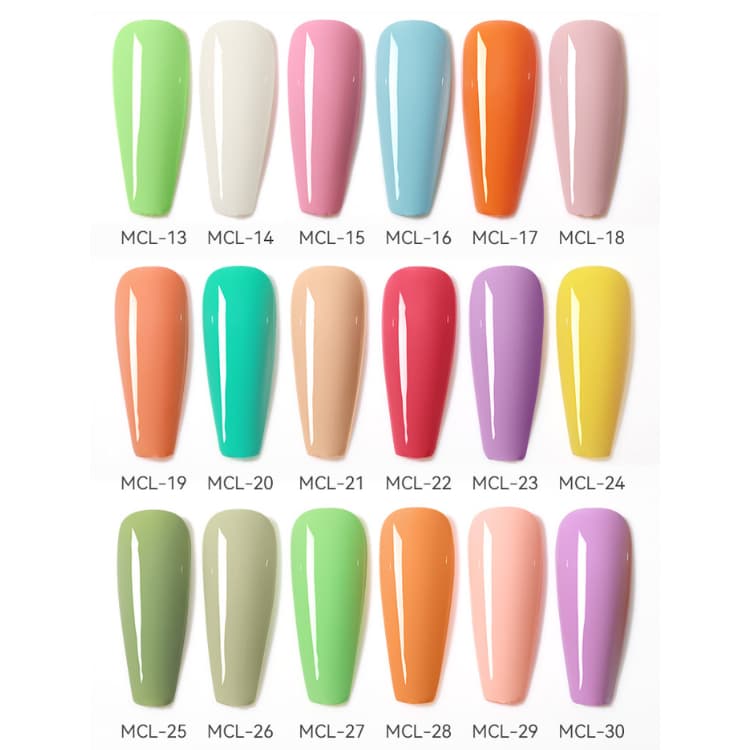 สีทาเล็บ สีเจล โทนพาสเทล ละมุน 30 สี MCL Set แบรนด์ AS ของแท้!! รูปที่ 6