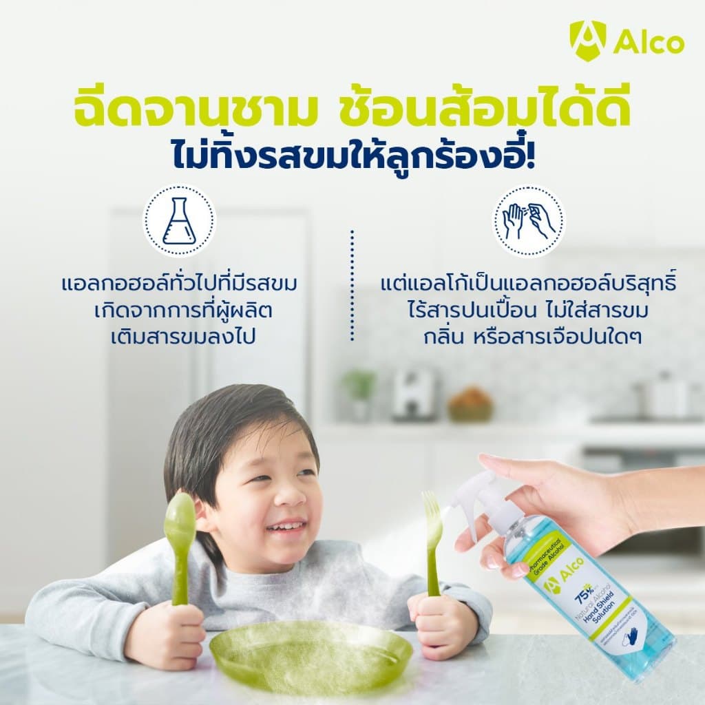สูตรใหม่เข้มข้น80% Alco Hand Shield Solution PLUS 60ml รูปที่ 5