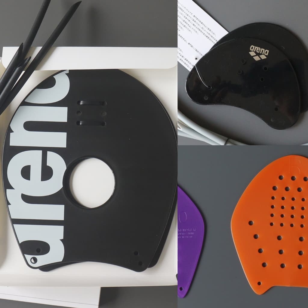 Hand Paddles และ Finger Paddles ขายเป็นคู่ Arena, Finis และ Strokmakers รูปที่ 1