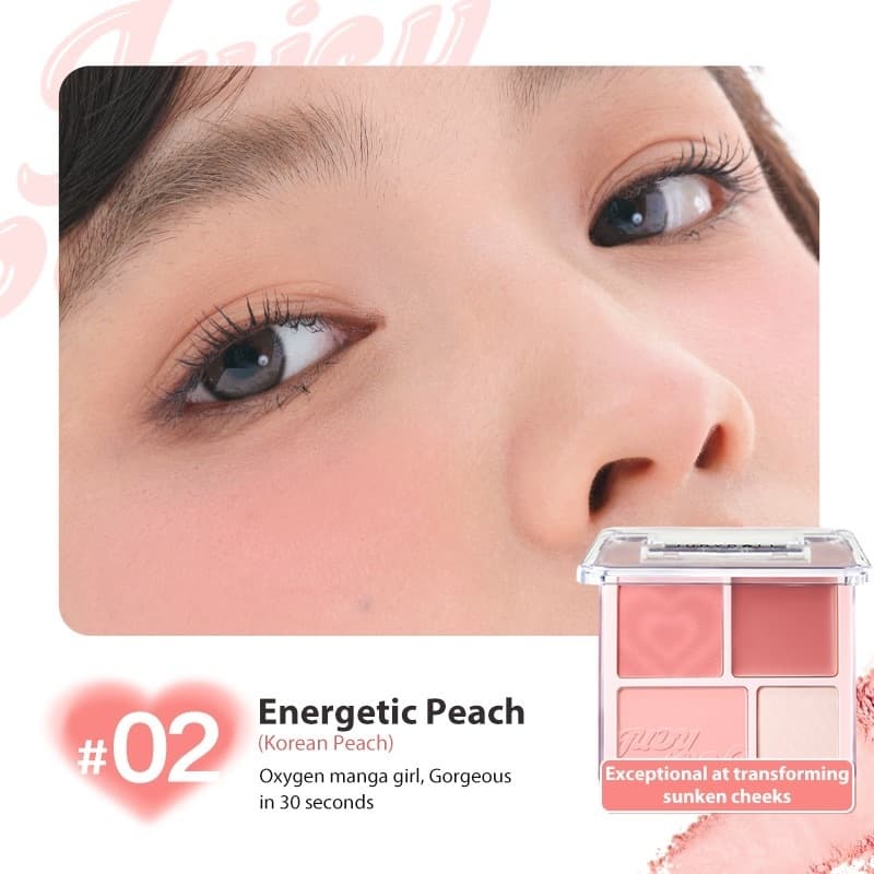 JUDYDOLL Blush & Highlight บลัชออนและไฮไลท์ สีสวย ทนทานตลอดเวลา กันน้ำ 9g รูปที่ 8