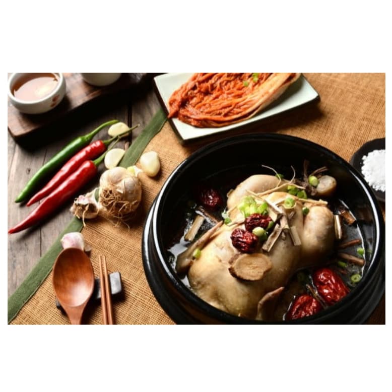 ไก่ตุ๋นโสมเกาหลี เครื่องโสมพร้อมปรุง 1ชุด 70g ซัมกเยทัง 삼계탕 Samgyetang รูปที่ 8