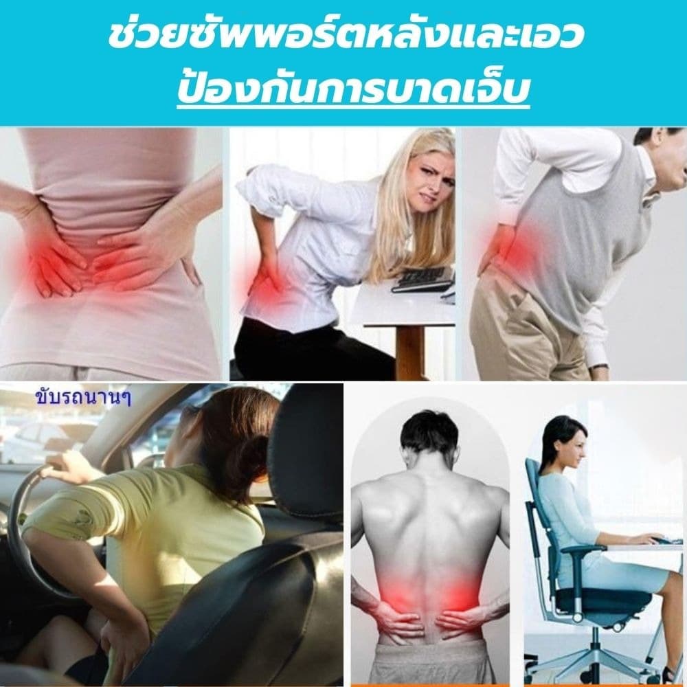 เสื้อพยุงหลัง ตรา สายรัดเอวลดปวด ที่รัดเอวแกปวด เข็มขัดพยุงหลัง ช่วยพยุงหลังและเอวเวลายกของหรือนั่งนานๆ รูปที่ 8
