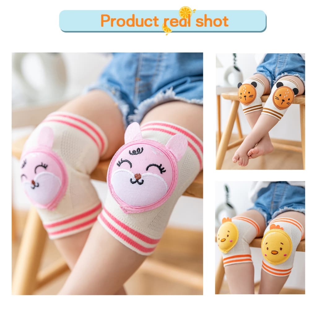 สนับเข่าเด็ก สนับเข่ารองคลานเสริม กันลื่น ฟองน้ำนุ่มนิ่ม ปกป้องเข่า รูปที่ 2