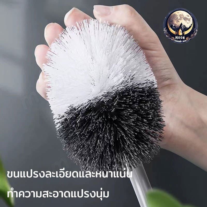 แปรงล้างห้องน้ำ ขัดชักโครก แปรงขัดส้วม ประเภท S ที่ขัดห้องน้ำ ไม้ขัดส้วม ที่ขัดห้องน้ำ ขนแปรงนุ่ม ด้ามพลาสติกPP รูปที่ 3