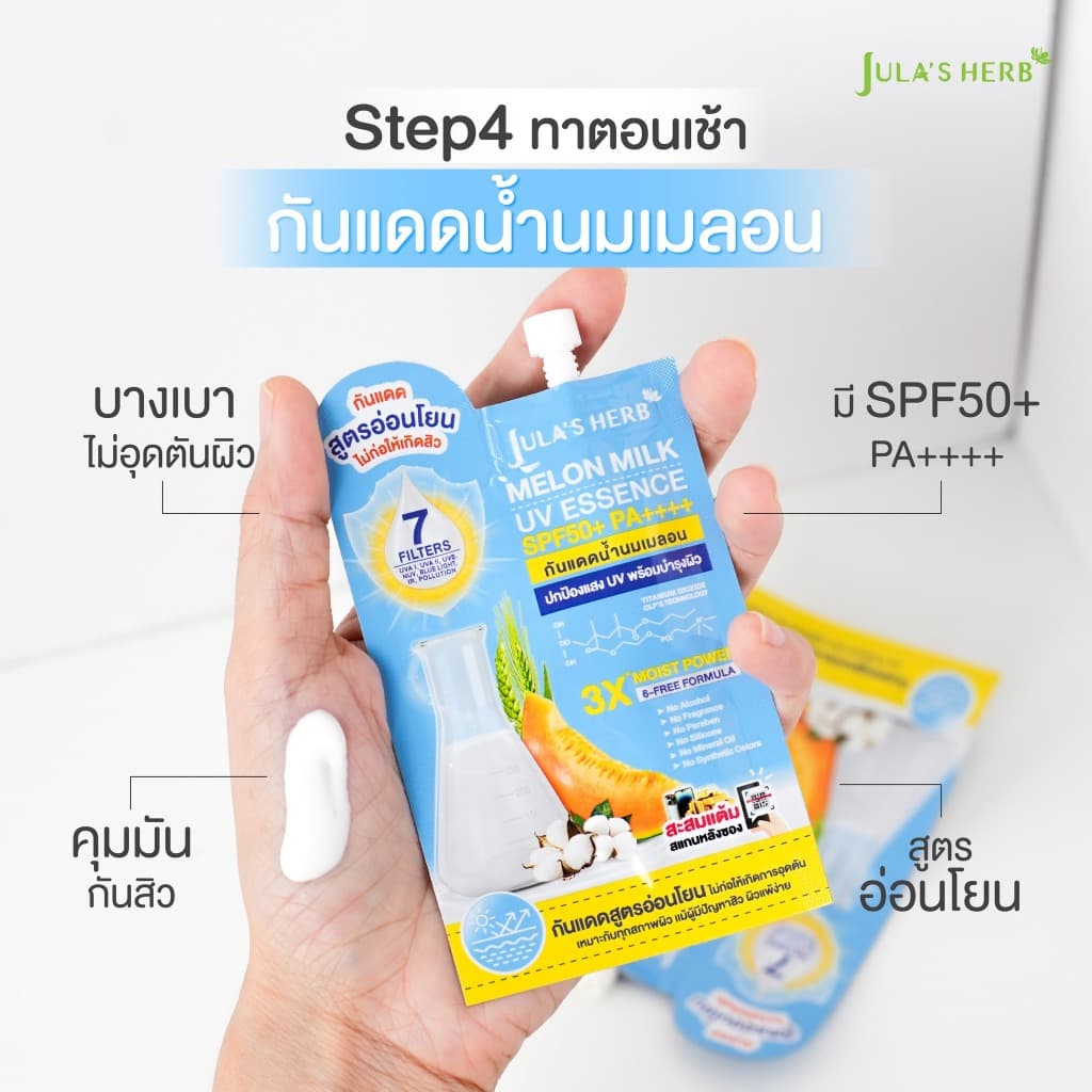 เซรั่มขิงดำซิงก์ 1 หลอด + กันแดดเมลอน 1 หลอด แถมฟรีเจลดาวเรืองใหม่ 1 ซอง รูปที่ 6