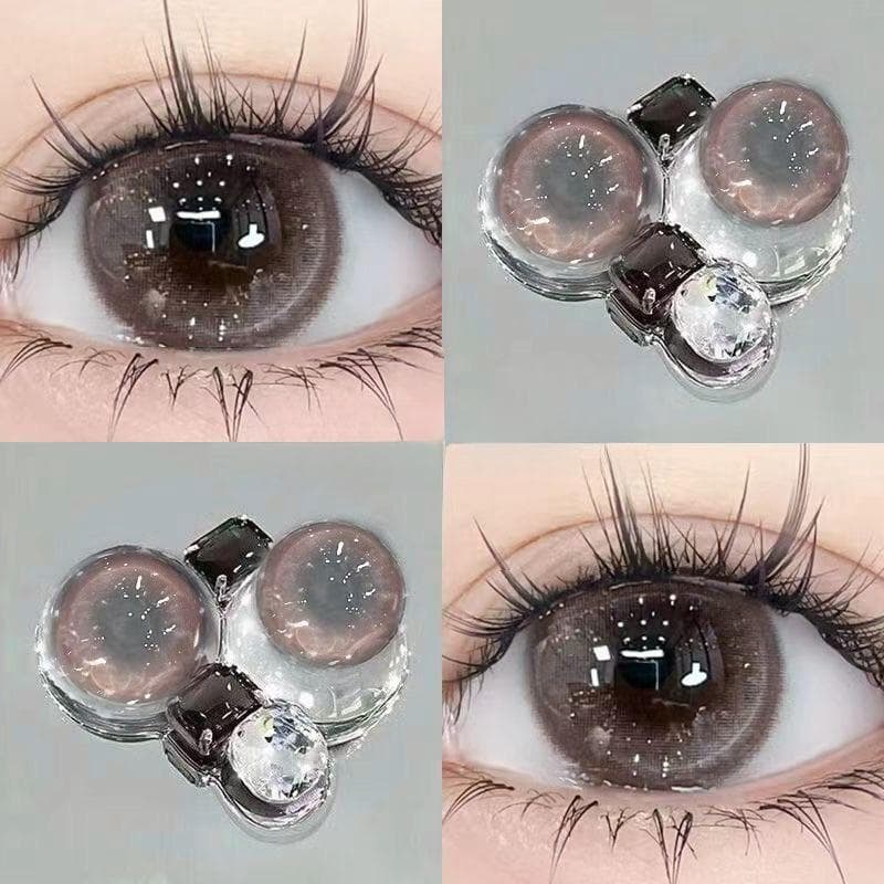 Midroo บลิงบลิงๆ Roiki Brown เลนส์หวานๆ เหมาะกับเมื่อแต่งหน้าMonthly1คู่-14.2mm รูปที่ 1