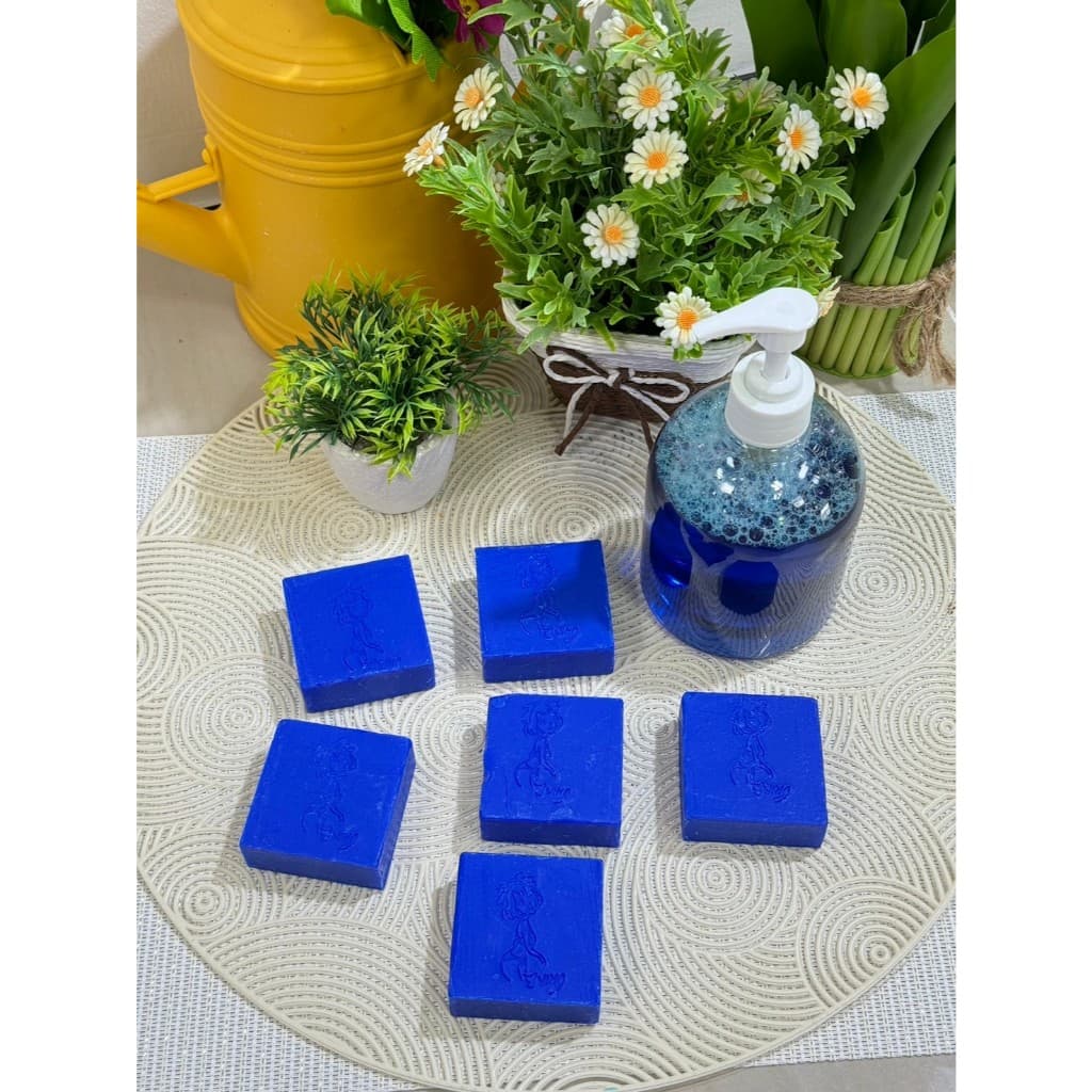 E'ning เซตสบู่ Blue ALPHA ARBUTIN SOAP 65ก. 6 ก้อน+E'ning อาบน้ำสบู่เหลว #Blue 500ml รูปที่ 4
