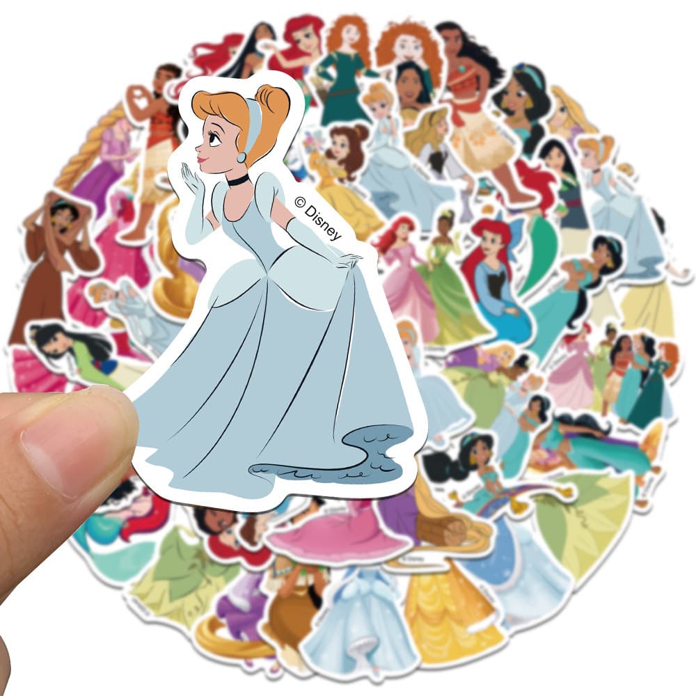 Disney Princess ดิสนี่ย์ ปริ๊นเซส 50แผ่น กันน้ำ สติ๊กเกอร์ Alice in Wonderland อลิซในแดนมหัศจรรย์ sticker รูปที่ 1