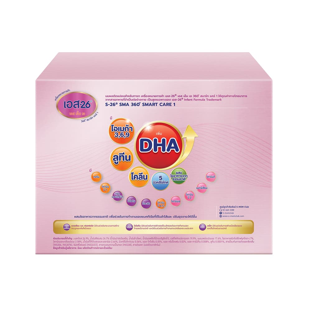นมผง S-26® SMA Smart Care 1™ นมผง เอส-26 เอสเอ็มเอ สูตร 1 รูปที่ 4