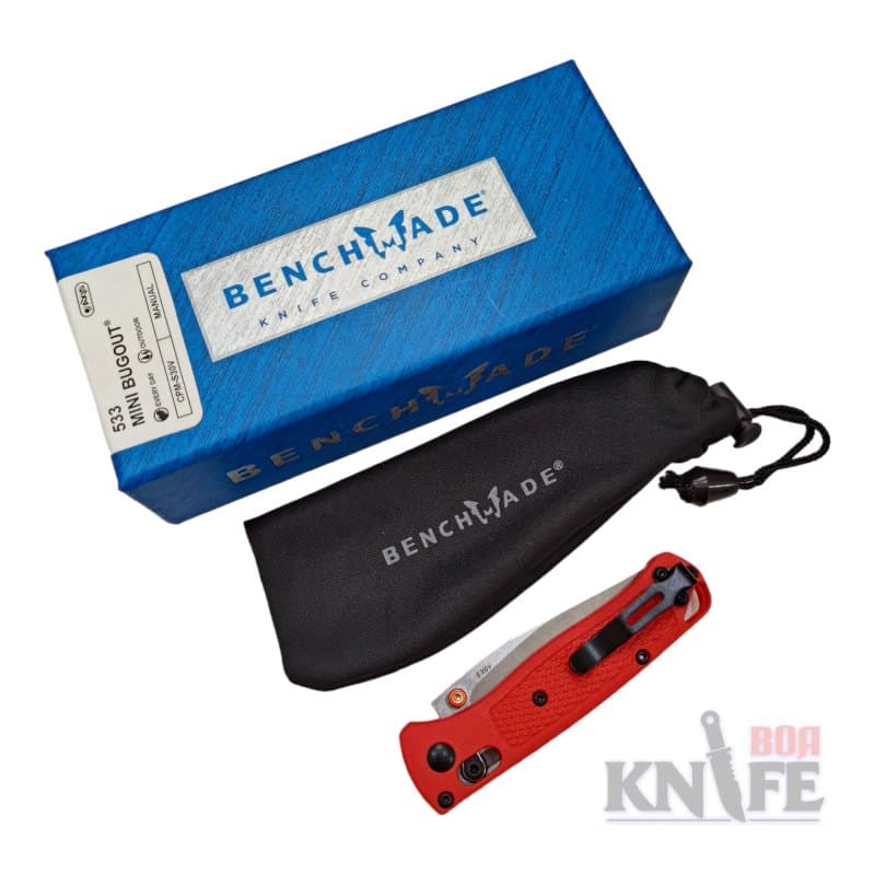 มีด BenchMade BM533 Mini Bugout น้ำหนักเบาพิเศษ พกพา เดินป่า แคมป์ปิ้ง ทำอาหาร รูปที่ 6