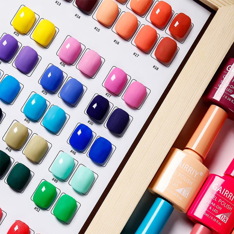 สีทาเล็บเจล GAIRRIY สีสวยเหมือนสีขวดมี 80 สีให้เลือก ขนาด 7.5ml. มาก รูปที่ 6