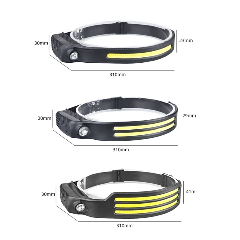 ไฟฉายคาดหัว LED COB กันน้ํา ไร้สาย แบบชาร์จUSB พร้อมไฟ 4 โหมด สําหรับกลางแจ้ง รูปที่ 9