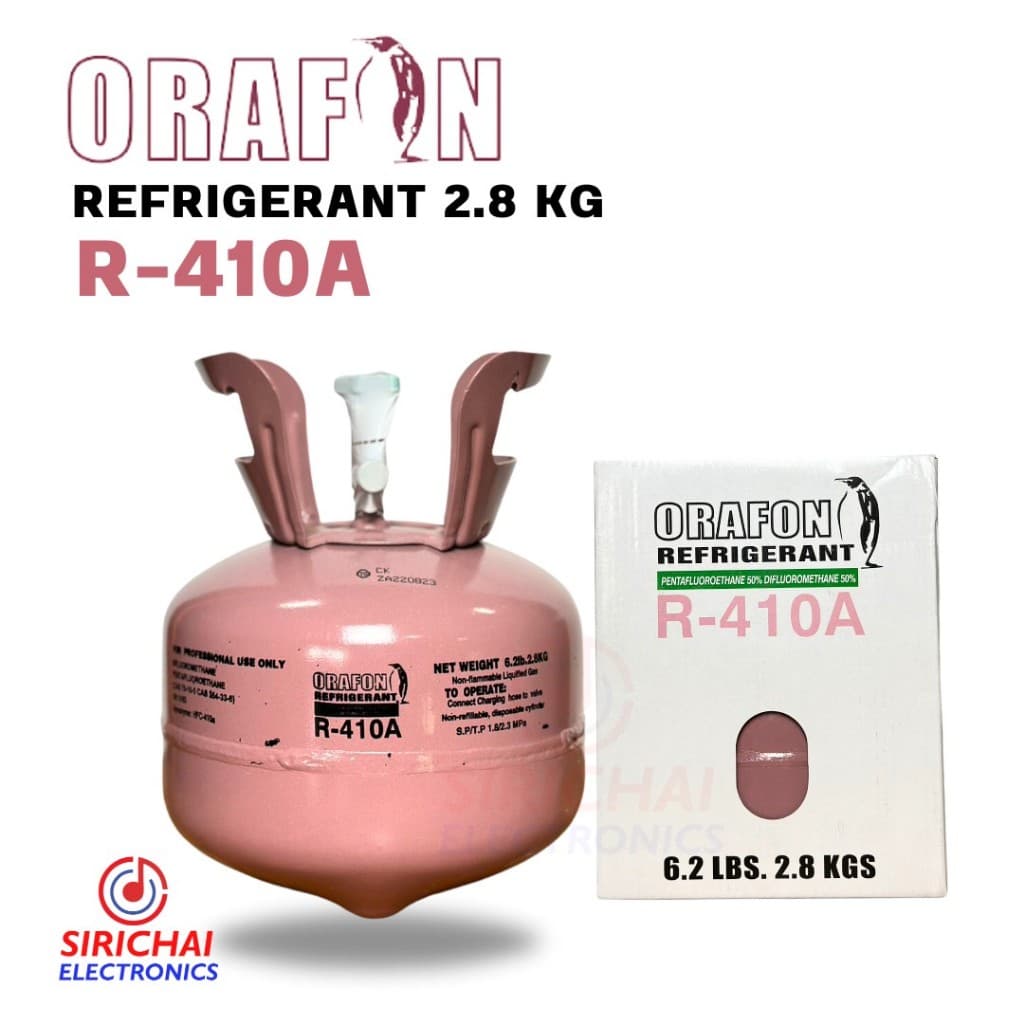 น้ำยาแอร์R410A ยี่ห้อORAFON ถังพร้อมบรรจุน้ำยา 2.8 Kg. รูปที่ 1
