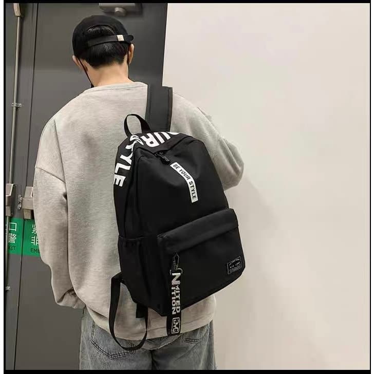ความจุขนาดใหญ่เวอร์ชั่นเกาหลีของกระเป๋าเป้สะพายหลัง วิทยาเขตนักเรียน เยาวชนโรงเรียนมัธยมกระเป๋าเป้ส รูปที่ 2