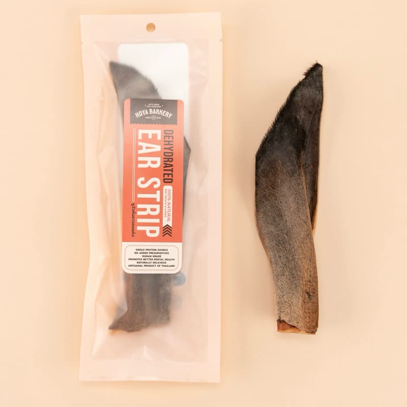 หูวัวแผ่น หูวัวหั่นยาว หูวัวเต็มใบ หูวัวอบแห้ง Cow Ear and Whole Ear ขนมน้องหมา Hoya Barkery รูปที่ 3