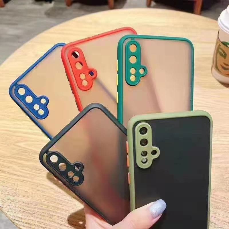 เคสขอบสีหลังด้าน SAMSUNG Note20 Note20ultra S20fe A51 A71 4G A31 S21fe A42 A32 4G/A32 5G เคสกันกระแทก025 รูปที่ 3