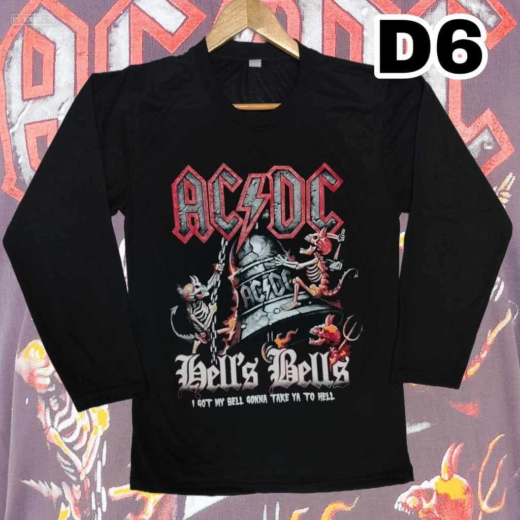 เสื้อแขนยาว ลายวินเทจ ลายวง ลายACDC By จันทร์เจ้าเสื้อยืด รูปที่ 4