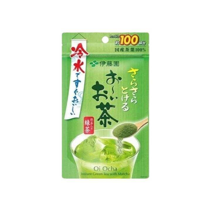 ITOEN ชาเขียว ผง 80 กรัม ชาเขียวญี่ปุ่น Itoen Instant Green Tea with Matcha รูปที่ 1