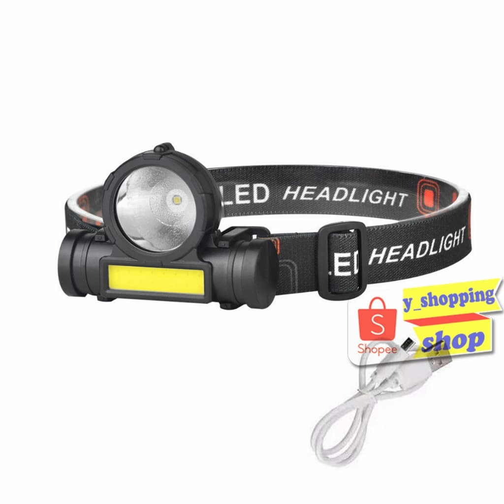 L-108 flashlightพกพา ไฟฉายคาดหัว ตัวเล็ก สว่างมากUSB Rechargeable 3โหมด รูปที่ 7