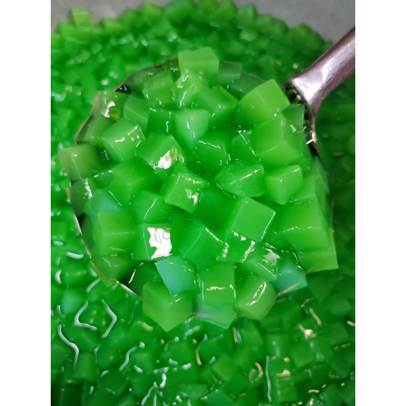 วุ้นมะพร้าวสีเขียว วุ้นมะพร้าวในน้ำเชื่อม เครื่องน้ำแข็งใส น้ำหนัก วุ้นมะพร้าวเครื่องใส่ไอศครีม รูปที่ 1