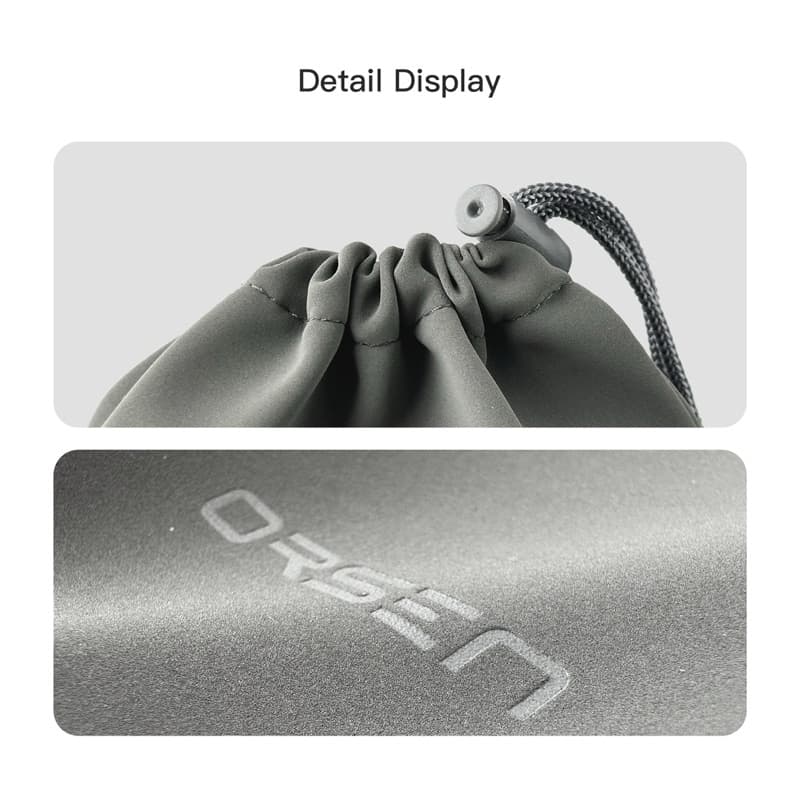 Orsen By Eloop กระเป๋า Pouch BAG E14 ซองกำมพหยี่ เก็บพาเวอร์แบงค์ เล็กกระทัดรัด สินค้า รูปที่ 8