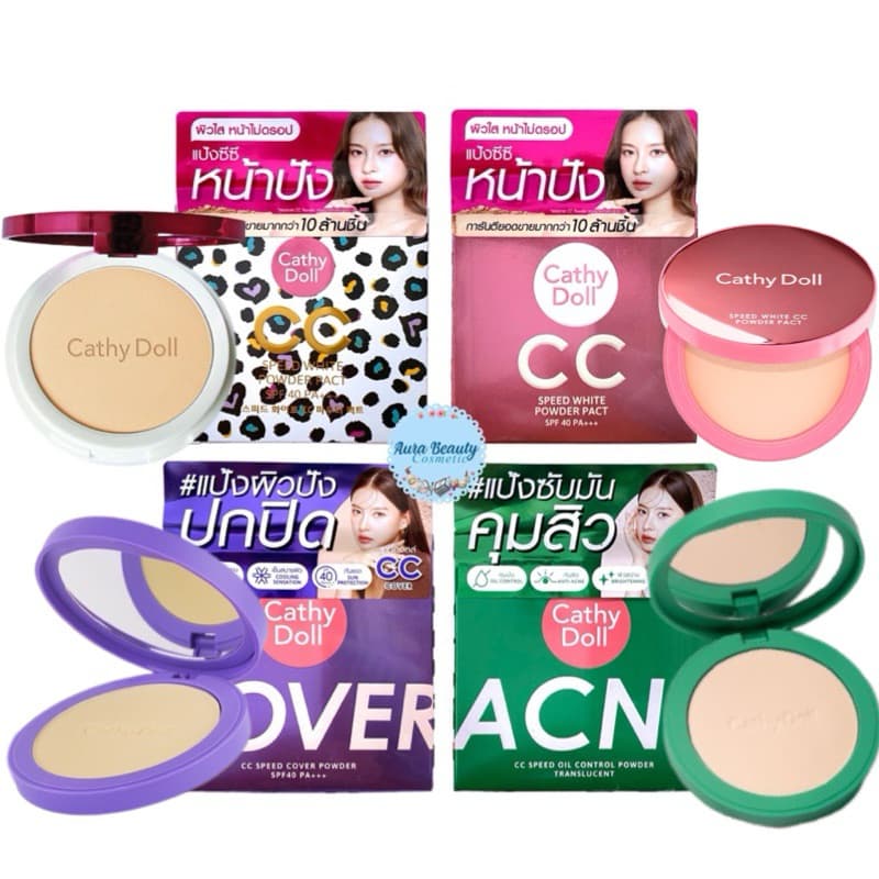 Cathy Doll Acne CC Speed Oil Control / Speed Cover / Speed White Powder แป้งซีซี แป้งฝุ่นอัดแข็ง คุมมัน / ปกปิด รูปที่ 1