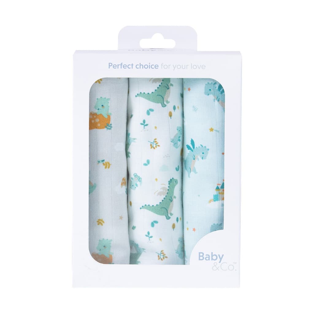 Baby and Co. New Collection ผ้าอ้อม ขนาด 30 "x 30 " แพ็ค 3 ชิ้น รูปที่ 2