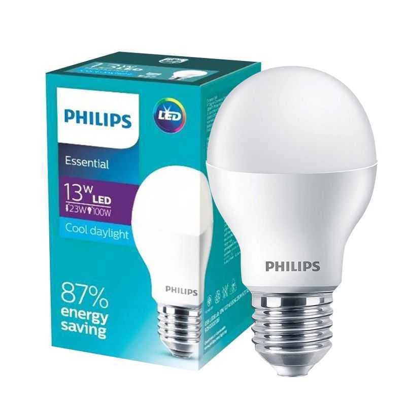 หลอดไฟ LED Philips 5w 7w 9w 11w 13w รุ่น Essential กล่องเขียว ขั้ว E27 ลงลัง รูปที่ 3