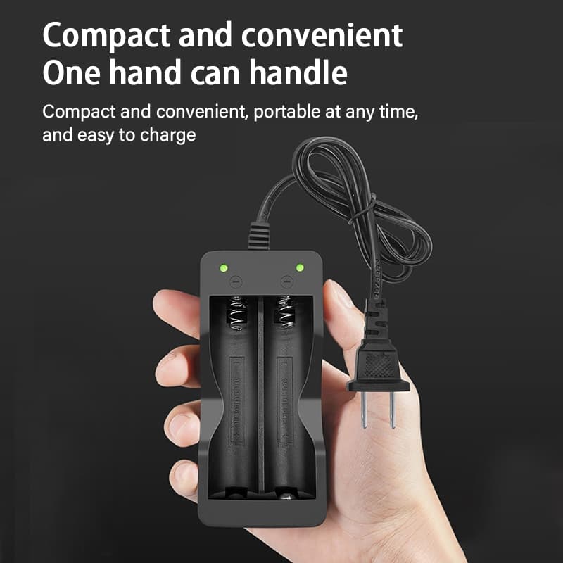 ถ่านชาร์จ ที่ชาร์จแบตเตอรี่ 4.2V 18650 แบบ2ก้อน รูปที่ 8