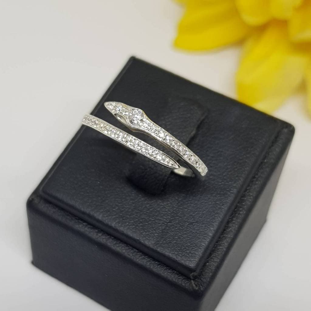 Memorine Jewelry แหวนเงินแท้ 925 ฝังเพชรสวิส : ONLR385 รูปที่ 2