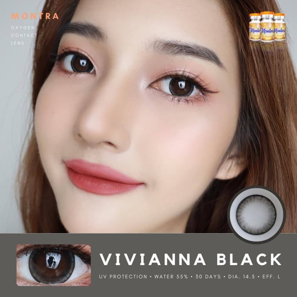 คอนแทคเลนส์Vivianna Brown / Gray / Black ขนาดบิ๊กอาย รูปที่ 9