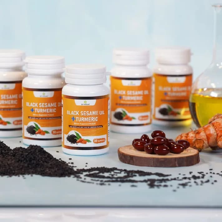 สุภาพโอสถ น้ำมันงาดำขมิ้น Black Sesame plus Turmeric Oil น้ำมันงาดำ สารสกัดจากขมิ้นชัน รูปที่ 8