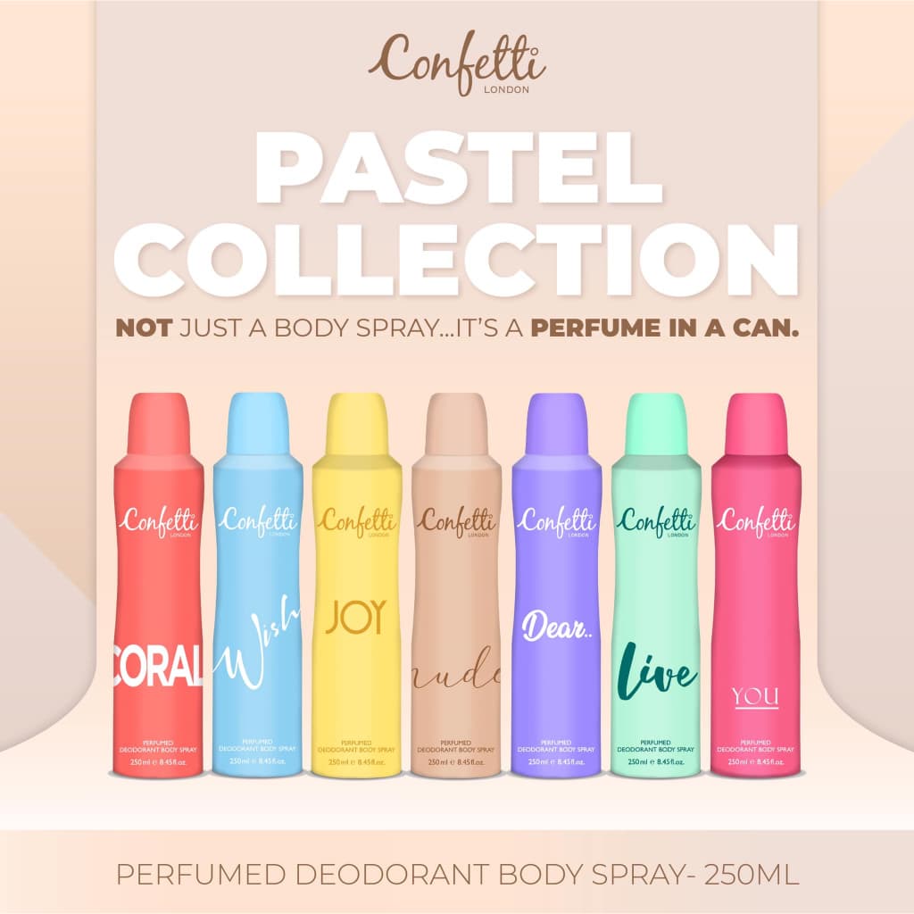 Confetti London Body Spray-Diva 250ml /คอนเฟตติ ลอนดอน บอดี้ สเปรย์ -ดีว่า 250มล. รูปที่ 3