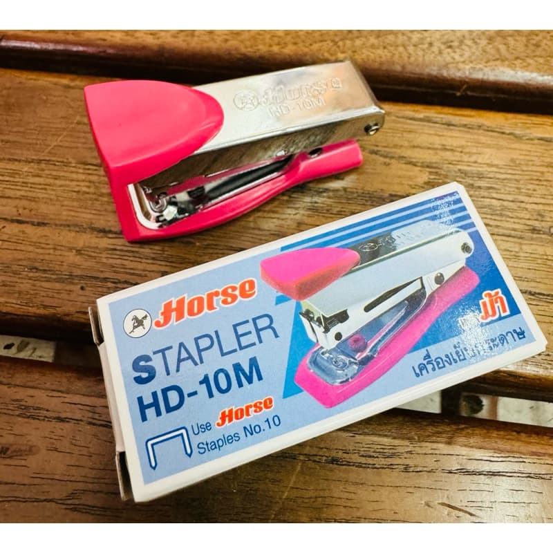 เครื่องเย็บกระดาษ HD-10M ตัวเล็ก ตราม้า Horse Stepler Snapper แมคเย็บ ลวดเย็บ US.Station รูปที่ 4