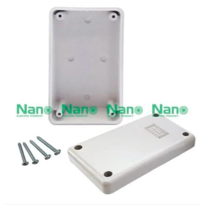 Nano กล่องไฟ บล็อกกันน้ำ กล่องกันน้ำ อย่างดี สีขาว มีให้เลือกหลายขนาด 2X4 4x4 6x6 5x10 6x8 8x8 8x12 ระหัส 201w 202w 203w รูปที่ 7