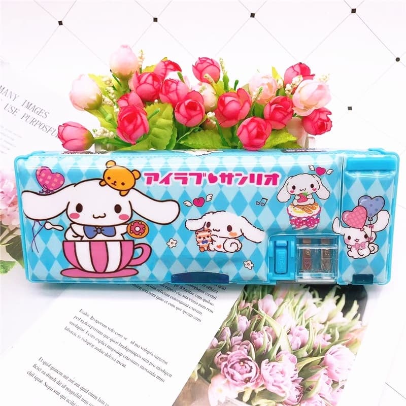 กล่องดินสอ อเนกประสงค์ ลายการ์ตูน Sanrio Hello Kitty สองด้าน สําหรับเด็กนักเรียน รูปที่ 7