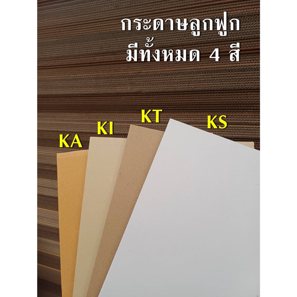 BELLPACK แผ่นกระดาษลูกฟูก Size A4 ลอน 3 ชั้น , 5 ชั้น ขนาด 21x29.7 cm. /แพ็คละ 25 แผ่น รูปที่ 3
