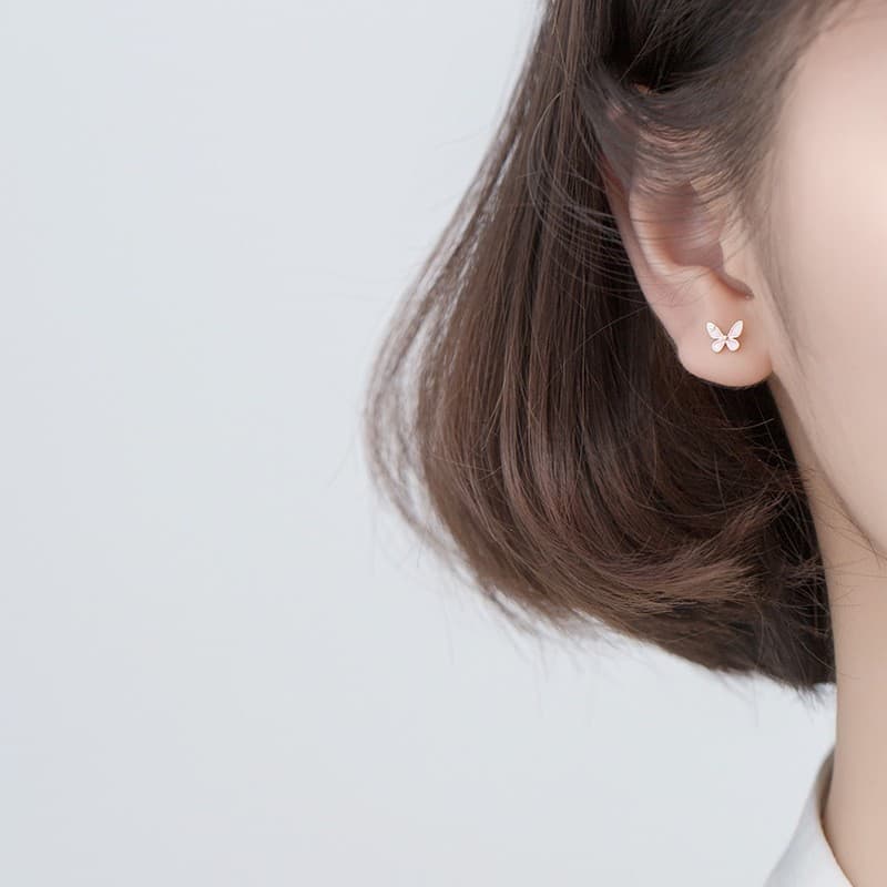 earika.earrings - Buttervine collection รวมต่างหูก้านเงินแท้ลายผีเสื้อสีหวาน ผิวแพ้ง่ายใส่ได้ รูปที่ 5