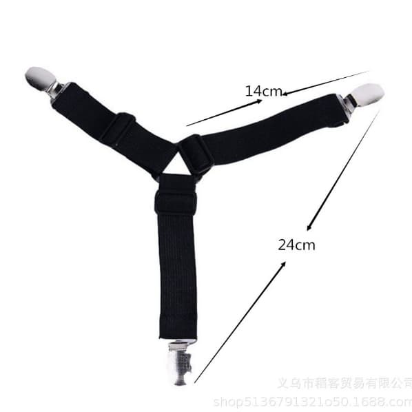 Bed Clip ยึดผ้าให้ตึงไม่ลืนหลุด สายรัดมุม 4 ชิ้น ใช้ได้กับเตียงทุกขนาด ผ้าคลุมเตียง คลุมโต๊ะ โซฟา แบบอเนกประสงค์ รูปที่ 3