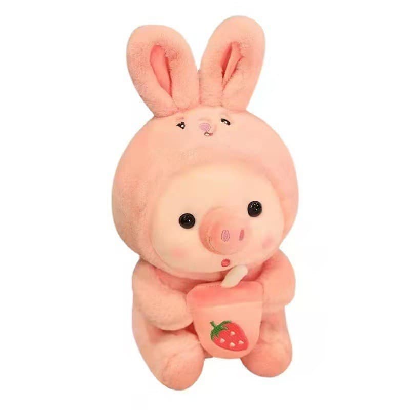 ตุ๊กตาหมู หมอนตุ๊กตานุ่ม รูปการ์ตูนหมูชาไข่มุกน่ารัก ของขวัญวันเกิด ของเล่นสําหรับเด็ก 25 ซม รูปที่ 6