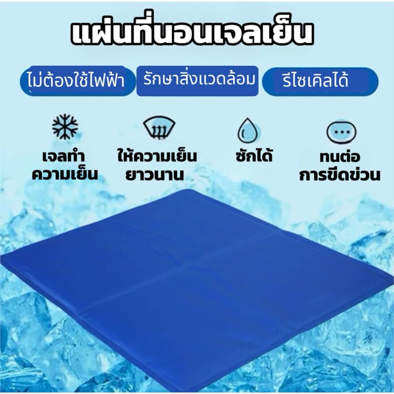 ขายดีที่สุด ที่นอนเจลเย็นสําหรับสัตว์เลี้ยง Dog Cat Cooling Mat Pad รูปที่ 3
