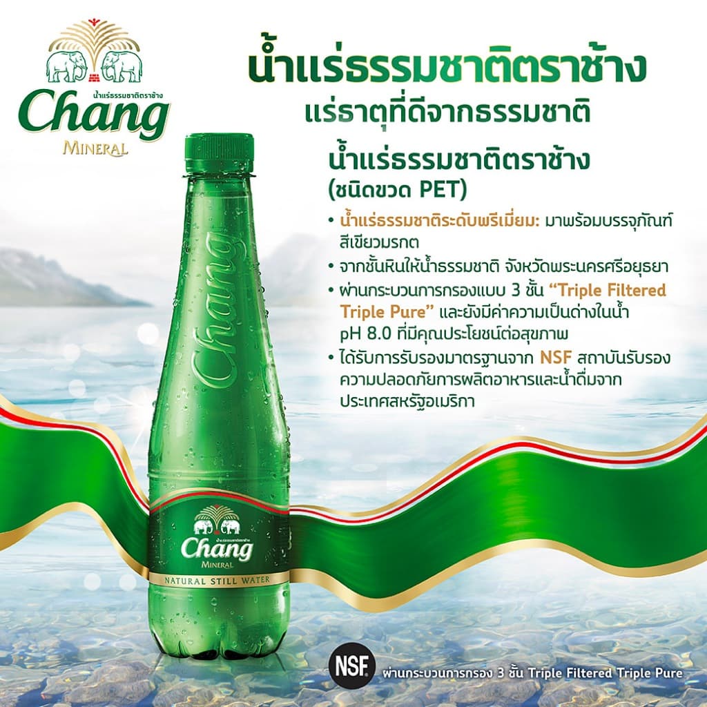Chang น้ำแร่ธรรมชาติตราช้าง ขนาด 1 แพ็ค 12 ขวด รูปที่ 4