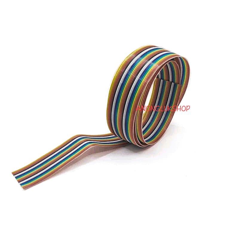 ราคาต่อ 1เมตร ตัดยาวตามจำนวนที่สั่งมา AWG28 สายแพสีรุ้ง สายไฟสีรุ้ง สายแพ 10P 14P 16P 20P 24P 26P 30P 34P 40P 50P 64P รูปที่ 5