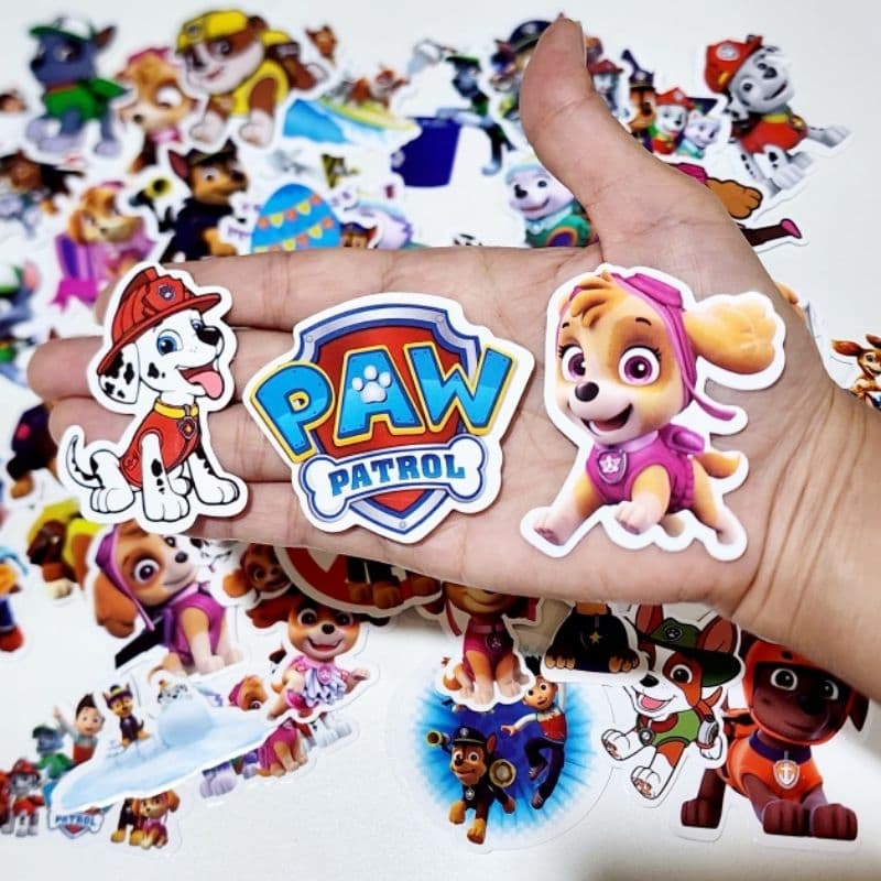 สติ๊กเกอร์ Paw Patrol พอล พาโทรล ติดแน่น กันน้ำ ติดขวดน้ำ ของเล่น sticker รูปที่ 3