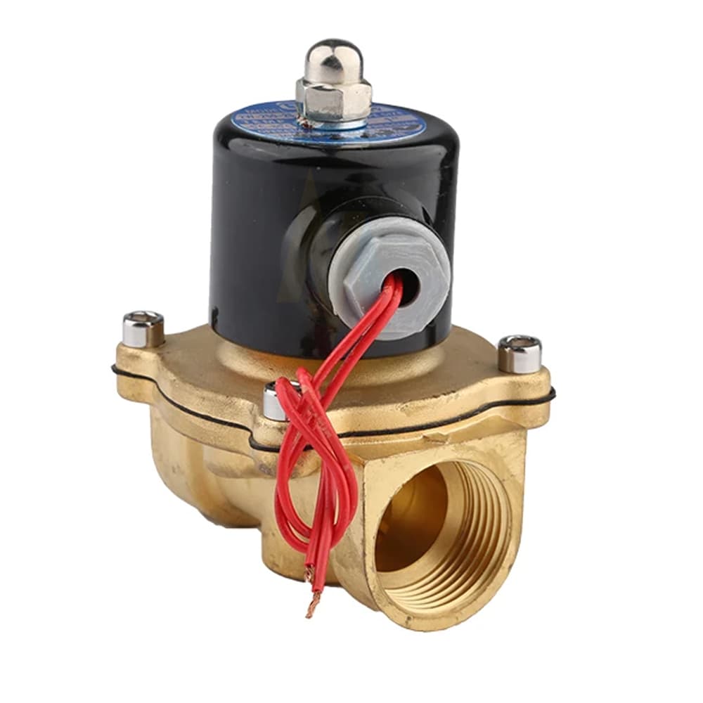 วาล์วโซลินอยด์ วาล์วไฟฟ้า วาล์วน้ำ ทองเหลือง แบบปกติปิด 12V 24V 220VAC Solenoid valve รูปที่ 8