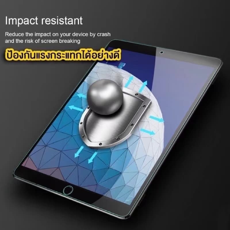 ฟิล์มกระจกใสสำหรับ ไอแพดmini 123456 Air1/2 pro9.7 10.2 10.5 10.9 pro11 gen5 /6/7/8/9/10 Air6 11 2024 Air6 13 PRO13 PRO11 รูปที่ 3